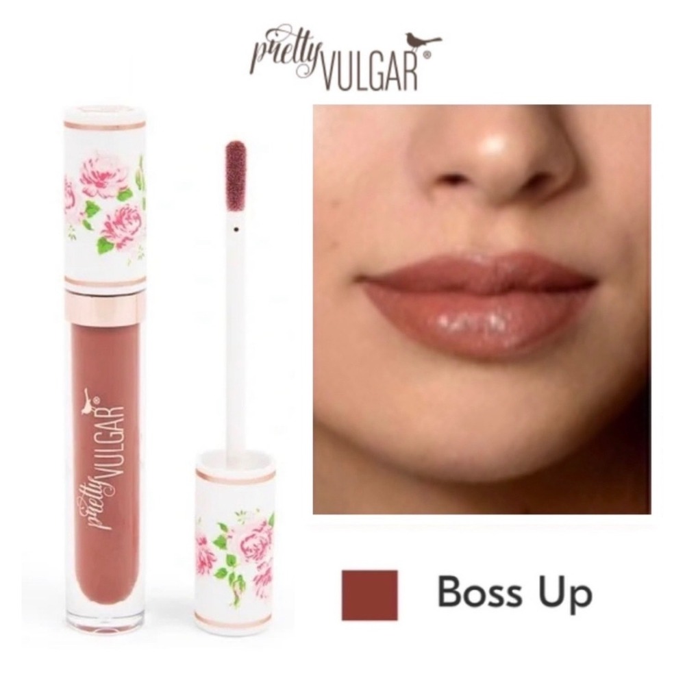 Pretty Vulgar CEO of Lip Gloss 156 Boss Up Mauve Brown High Shine NIB
